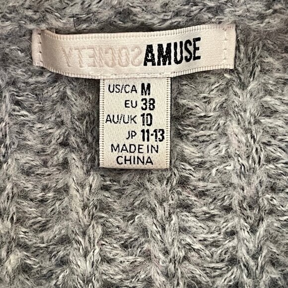 AMUSE SOCIETY Open Knit Powder Blue Sweater with Full Sleeves is NWOT! MEDIUM - Picture 3 of 8